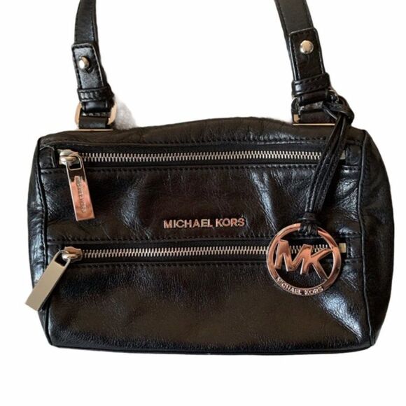 Michael Kors Black Leather Crossbody - Picture 5 of 5
